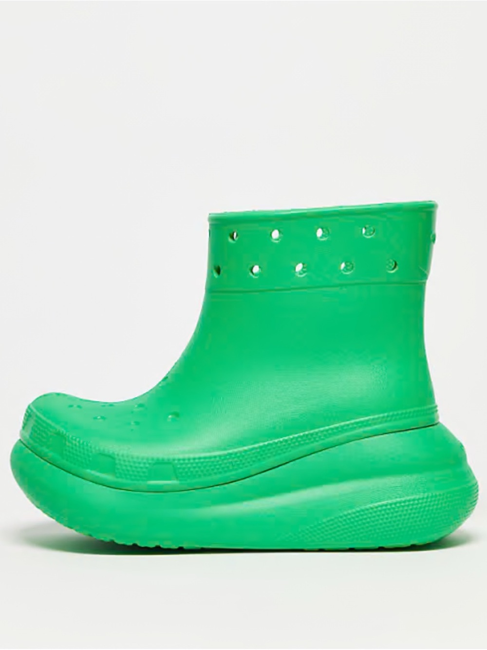 Crocs rain boots Green Waterproof Foam Ankle Clog Boots never worn